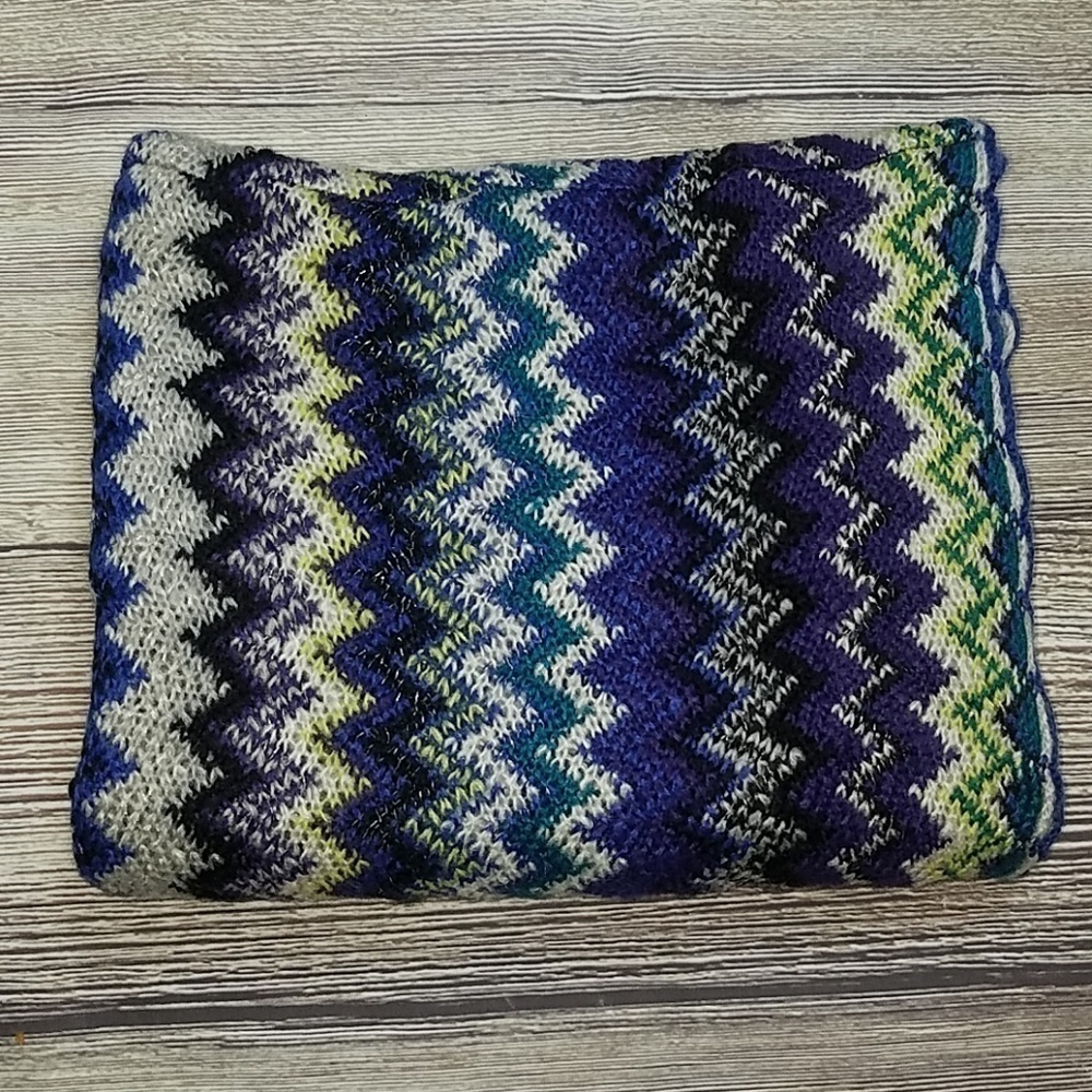 Womens Apt 9 Knit Blue Scarf - Picture 1 of 4